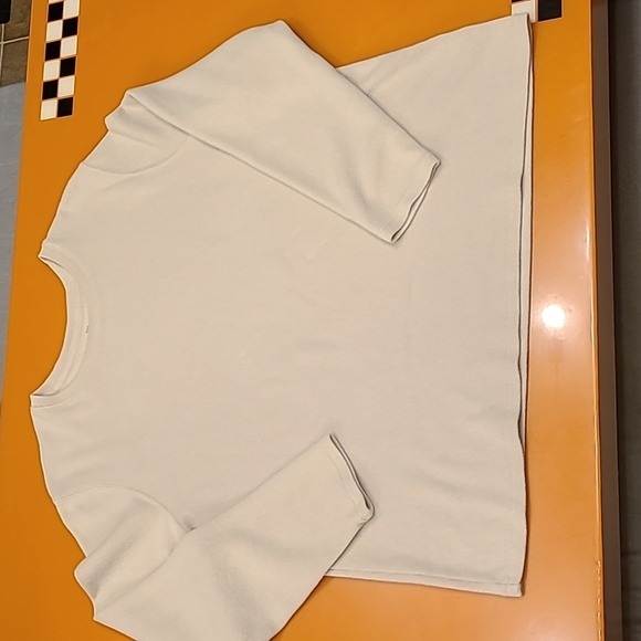 Sonoma Tops - SONOMA LIFE + Style, Women's Long Sleeve Shirt, Size 1X, Tan/Cream